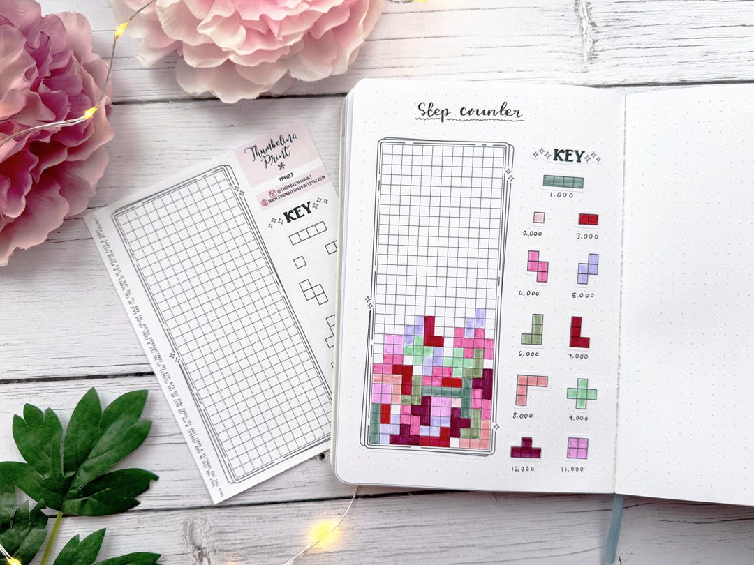 Gamified Grid Tracker Sticker Sheet | Decorative & Functional Planning ...