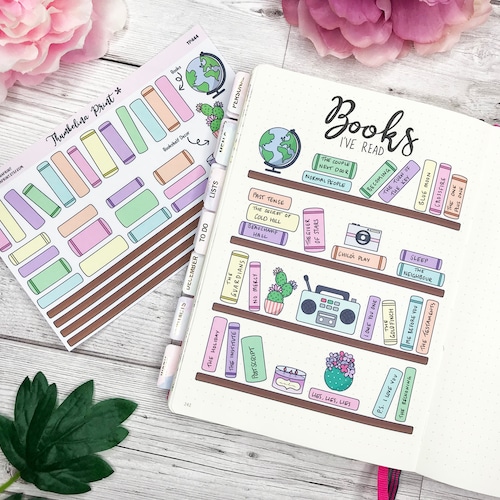 Build A Bookshelf Bullet Journal Planner Stickers Book - Etsy UK