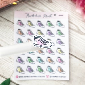 Trainers Planner Stickers | Decorative & Functional Planning | Sneakers | Workout Stickers | Running | Fitness | Mini Icons | Icons Stickers