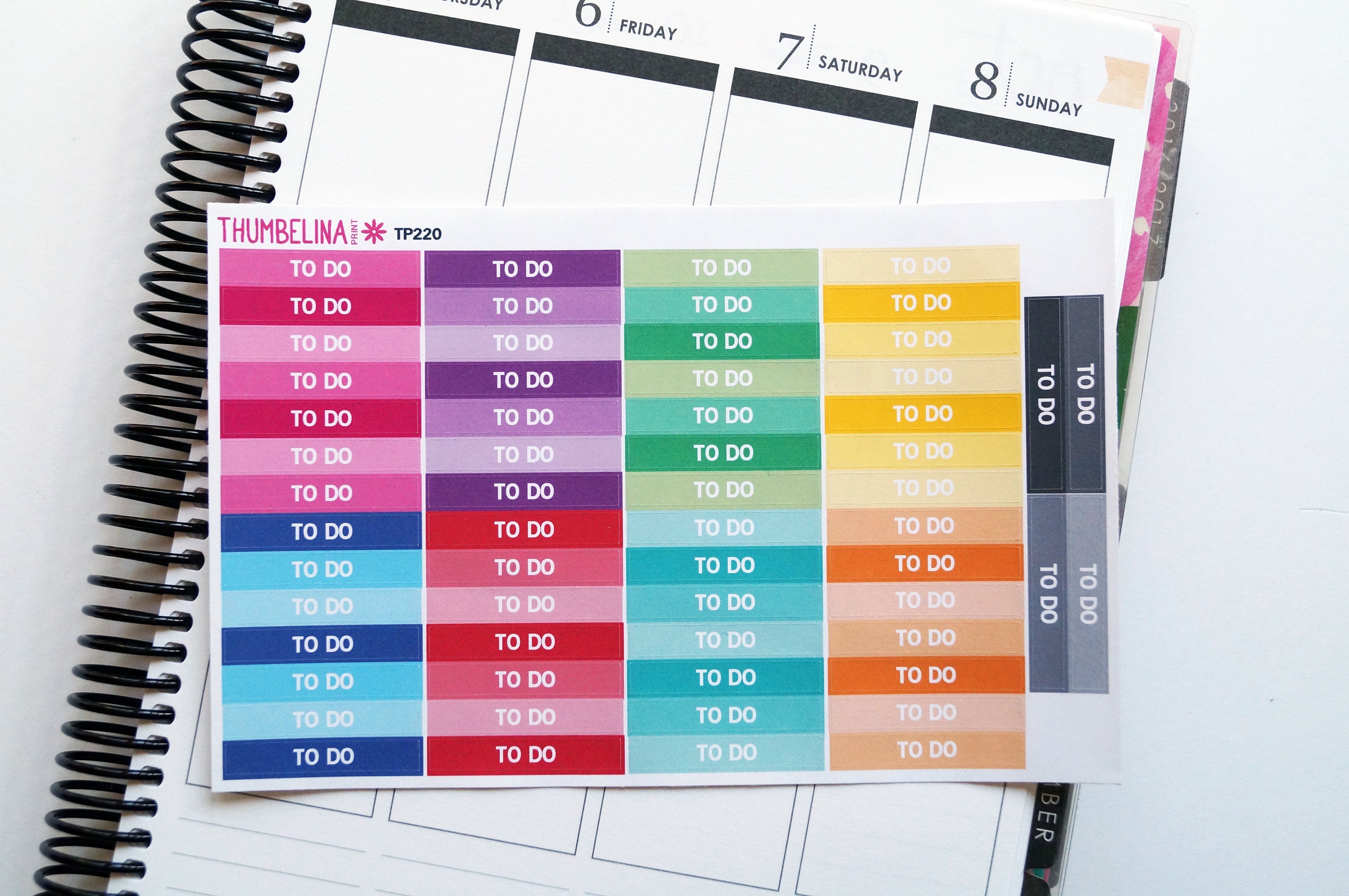 Planner Sticker Sheets UK