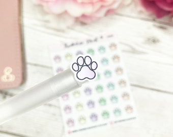 Paw Planner Icon Stickers  | Decorative & Functional Planning | Pet Stickers | Dog Stickers | Mini Icons | Icons Stickers | Paw Stickers
