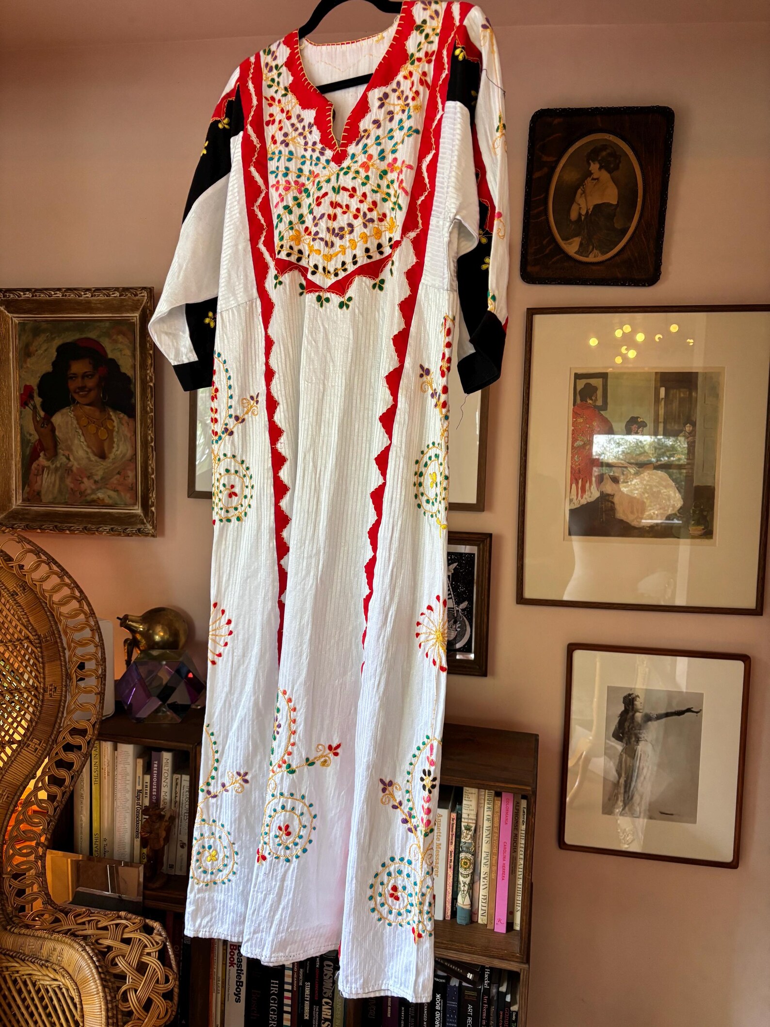 Vintage 70s Embroidered Kaftan - Etsy