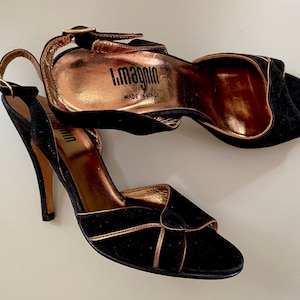 Vintage 70s I.Magnin Sueude Disco Heels