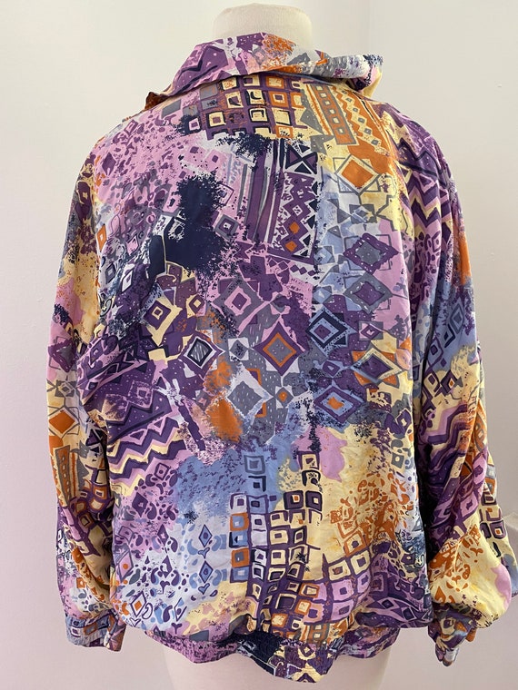 Silk 80’s Pastel Disco Windbreaker - image 3