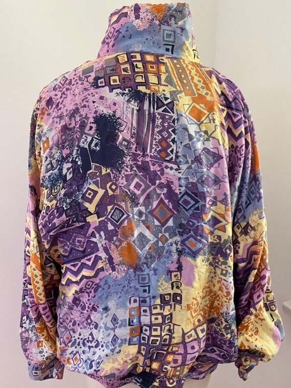 Silk 80’s Pastel Disco Windbreaker - image 4