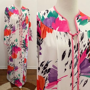 Caftan à fleurs Eleanor Pearson vintage