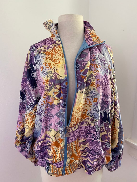 Silk 80’s Pastel Disco Windbreaker - image 1