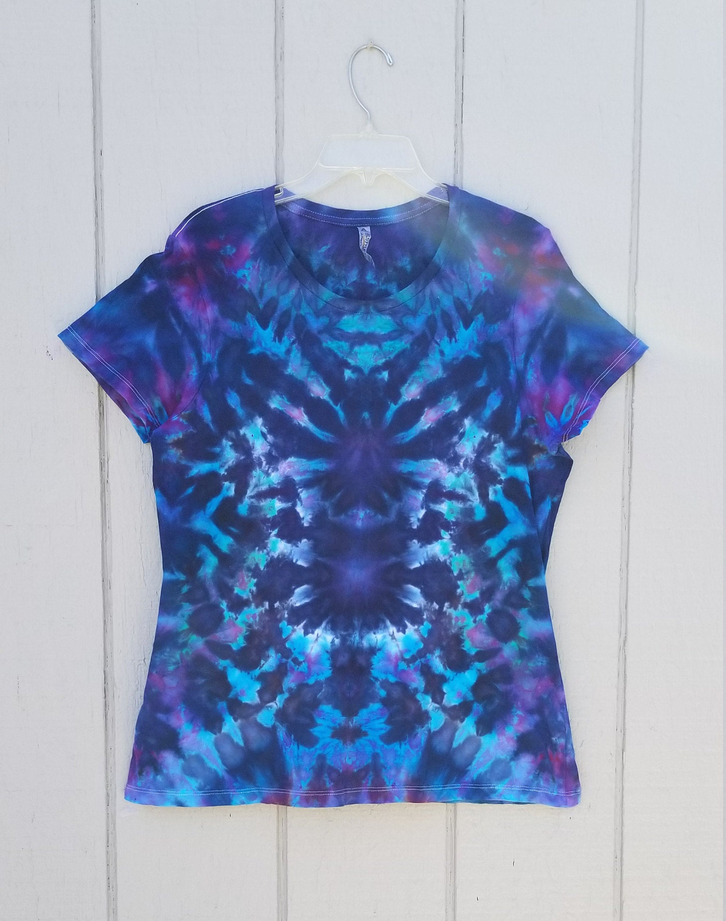 2X-Large, Missy, Ice Dye, Tie Dye, T-Shirt