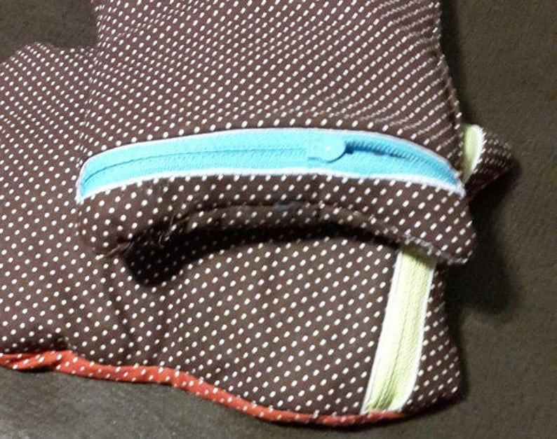 mini wallet for walker or crutches; receipt organizer; quick travel tote; quick gift bag Oh Honey I am That Mom Chihuahua Dog Pouch