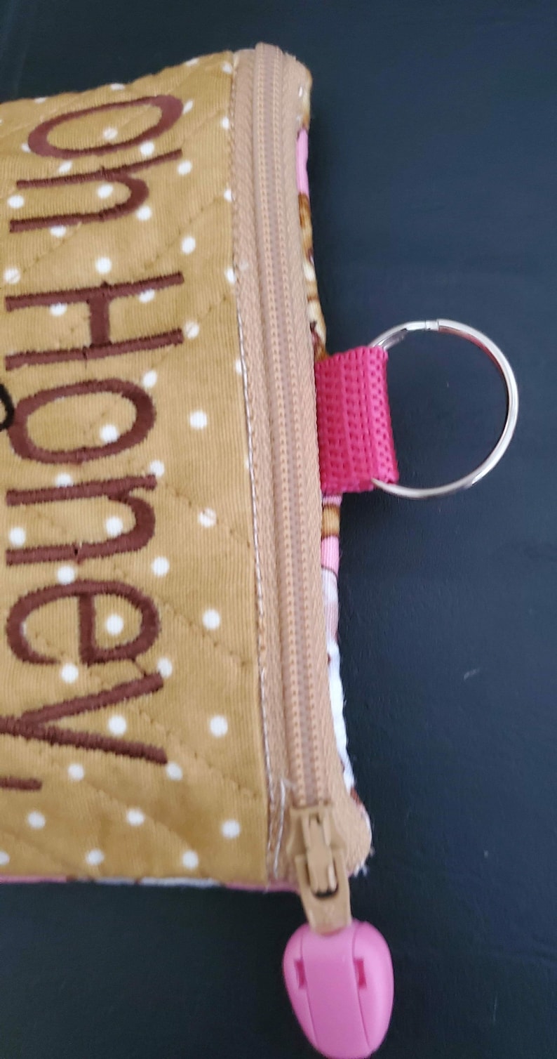mini wallet for walker or crutches; receipt organizer; quick travel tote; quick gift bag Oh Honey I am That Mom Chihuahua Dog Pouch