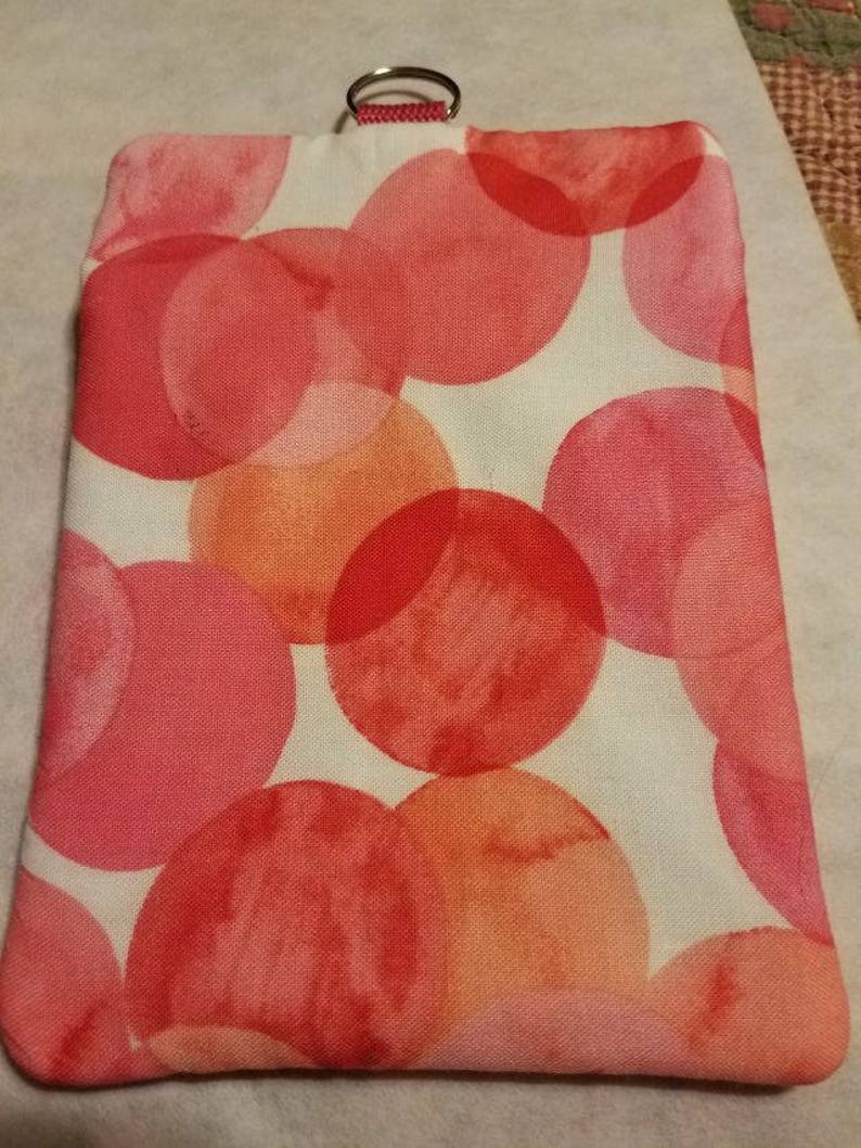 Ribbon Quilted Zipper Bag; mini wallet for walker or crutches; receipt organizer; quick travel tote; quick gift bag