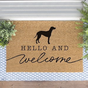 Rhodesian Ridgeback Doormat, Rhodesian Welcome Mat, Cute Dog Door Mat, Animal Front Doormat, Dog Breed Outdoor Rug, Dog Lover Gift, Custom