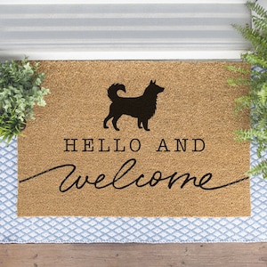 Border Collie Welcome Mat, Sheepdog Doormat, Cute Dog Door Mat, Animal Front Doormat, Dog Breed Outdoor Rug, Dog Lover Gift, Custom Mat