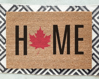 Canadian Doormat / Canadian Maple Leaf Door Mat / Home Welcome Mat / Custom / Unique Doormat / Canada Doormat / Patriotic Doormat