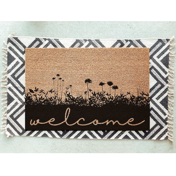 Wildflower Welcome Mat
