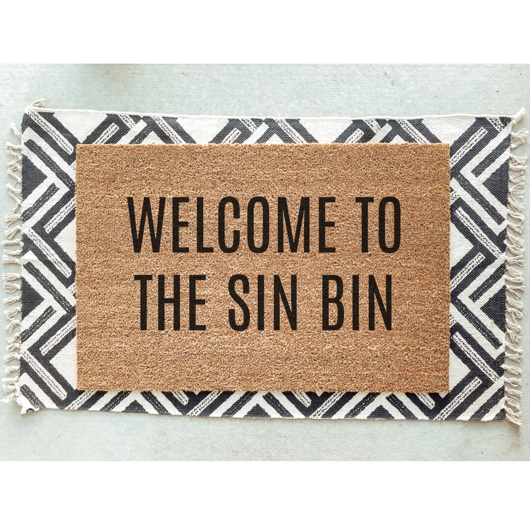 to the Sin Bin Hockey Doormat / Mat / Funny Doormat