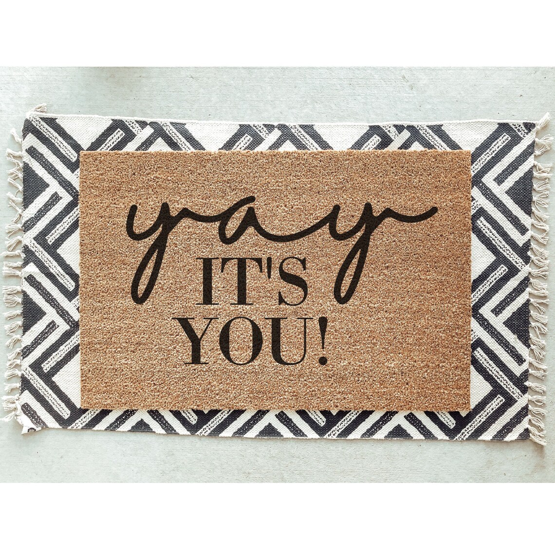 Yay It's You Doormat / Mat / Door Mat / Etsy