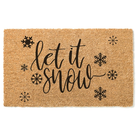  Christmas Decorative Doormat-Let It Snow Winter