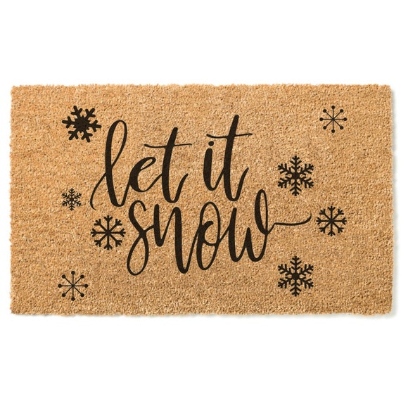 thumbnail image 2 of 30*17inches Front Door Mat Welcome Doormat- Winter Ski Lift Fir Tree Monochrome Themed Sketch Non Slip Entrance Mat Low Profile Floor Mat Indoor Outdo 2 of 13
