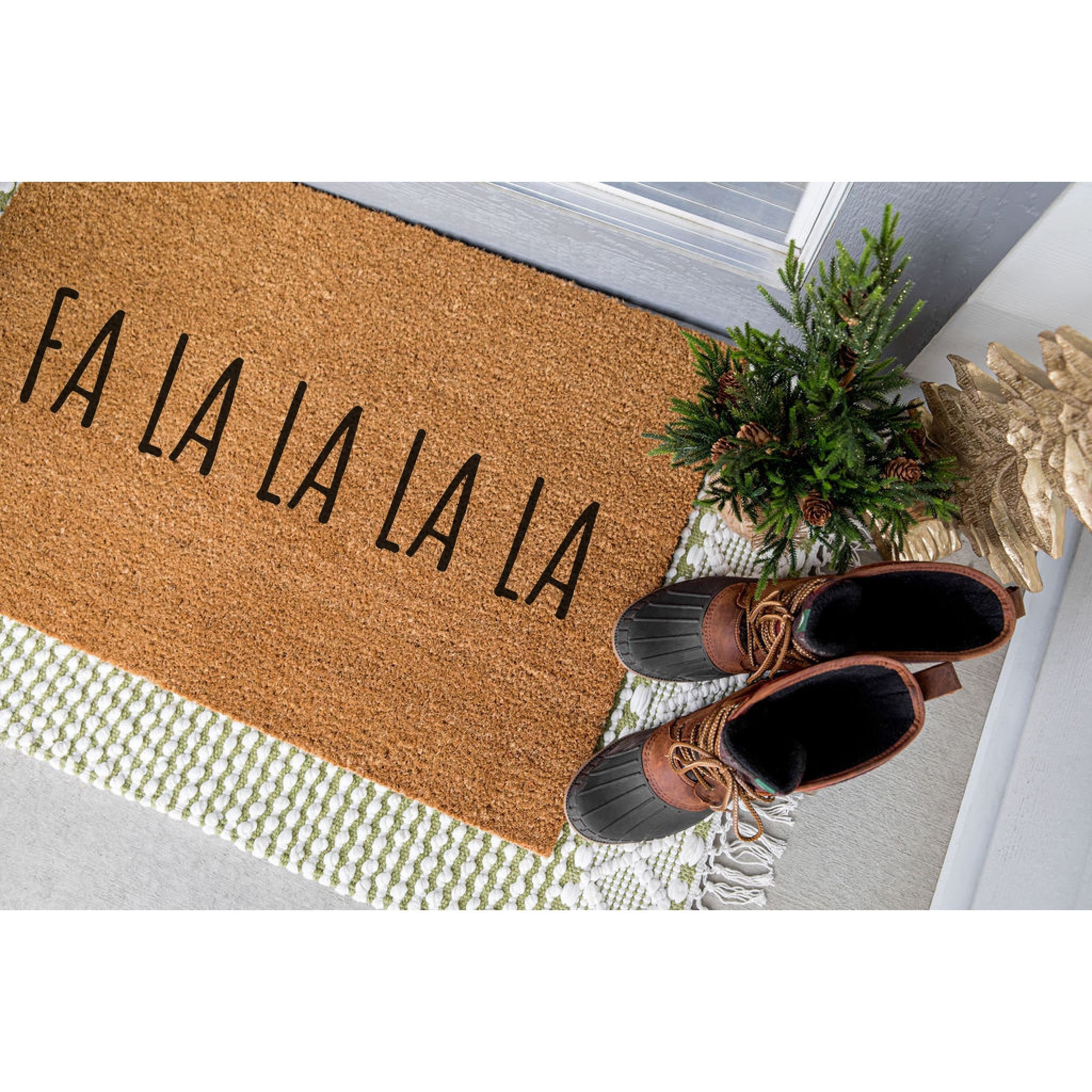 Personalized Noel Welcome Doormat-Winter Doormat-Faux Wood Doormat-Rus –  Lubellas
