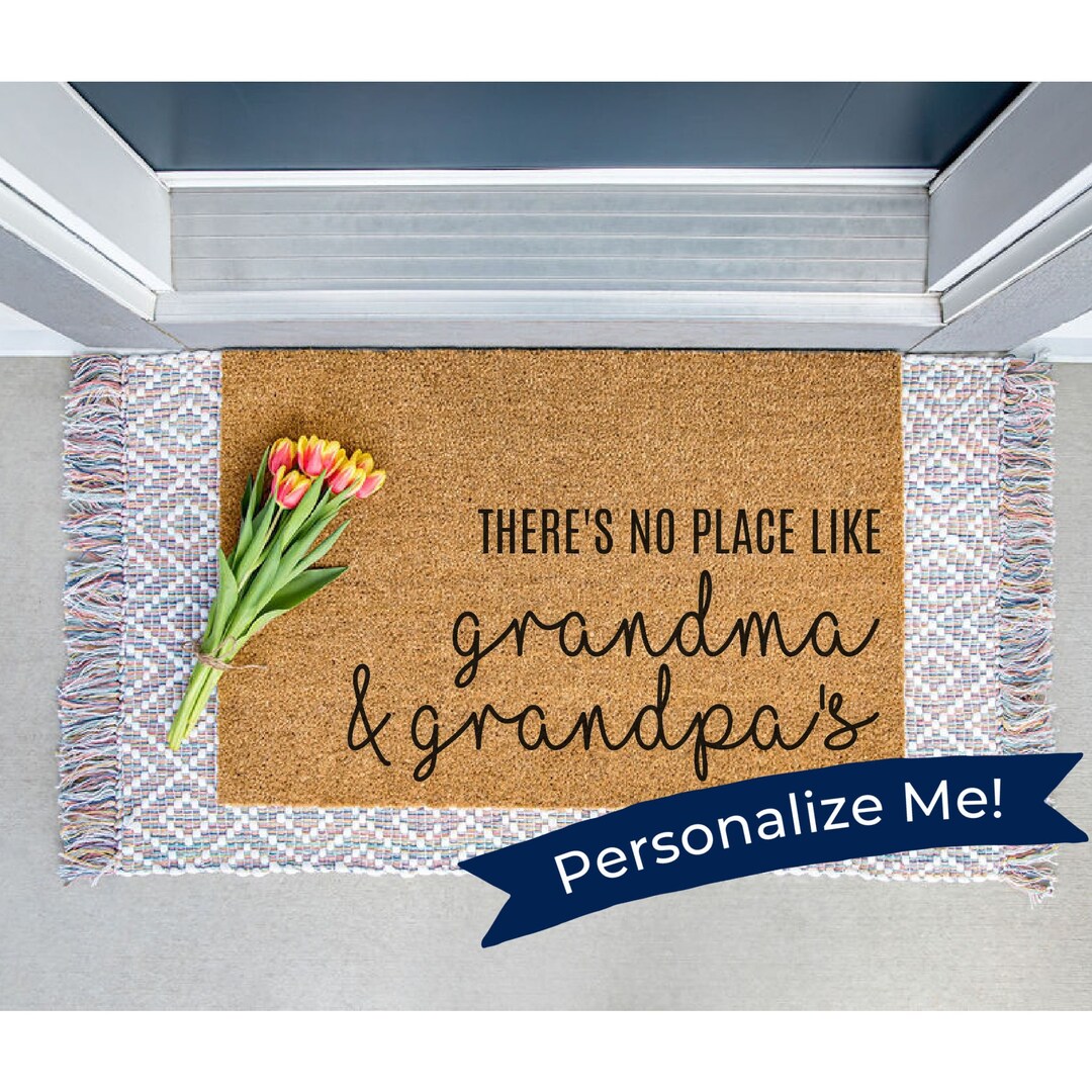 Grandparent Doormat, Grandma and Grandpa Mat, Personalized Door