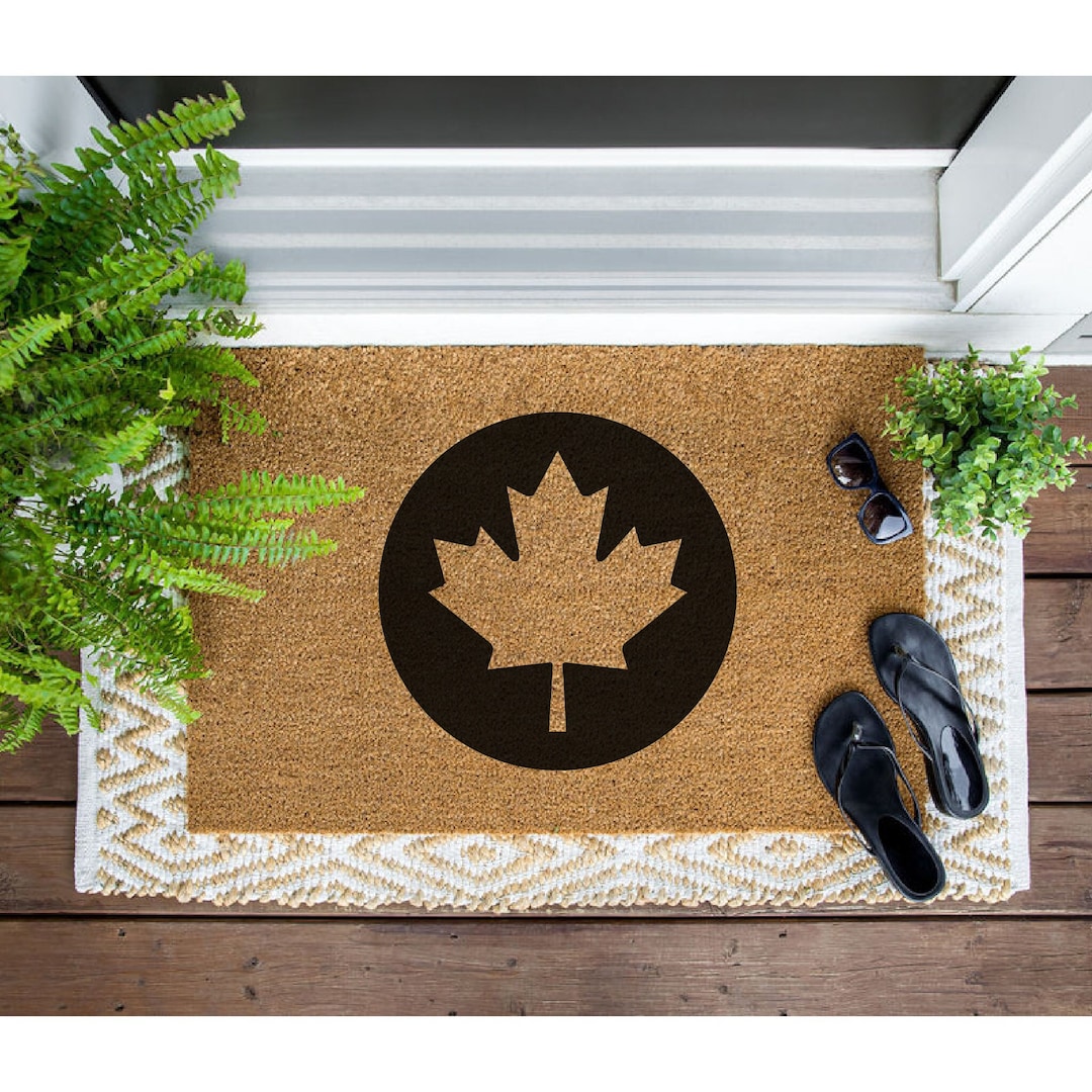 Canadian Maple Leaf Doormat, Canada Flag Door Mat, Gift for Canadian