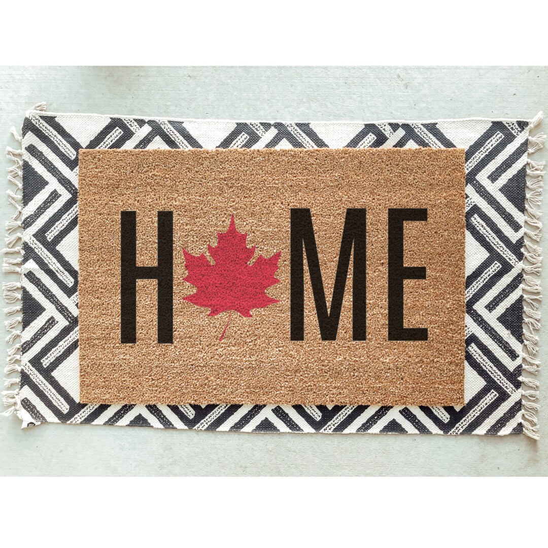 Canadian Doormat / Canadian Maple Leaf Door Mat / Home Etsy Canada