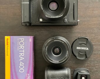 Bronica RF646 w/ 65mm f4 & 45mm f4 + external viewfinder