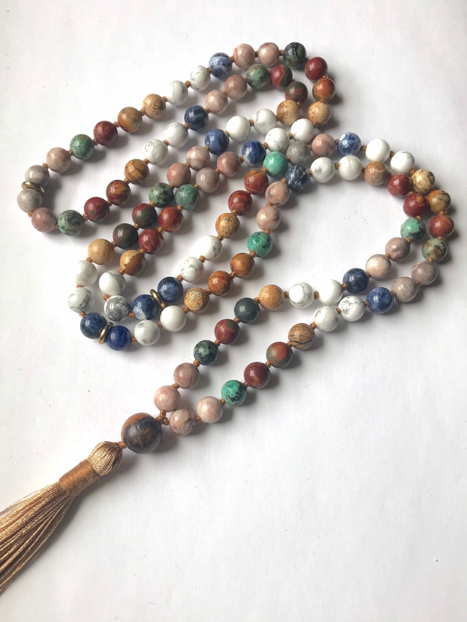 Semi precious stone mala Clearance