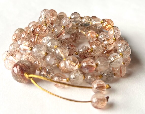 Rare! Super Seven Mala Necklace, 108 Mala Beads, Premium Black Gold Super  Seven Crystal, High Vibration, Meditation, Yoga, Crystal Healing