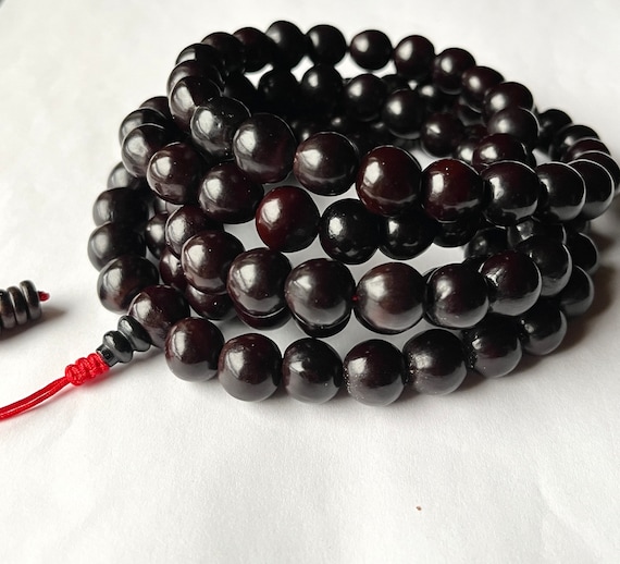 Soap Berry Mala Necklace, 12mm Soap Nut, 108 Mala Beads, Natural Premium Quality, Meditation Mala, Prayer Beads, Japa Mala, Mantra Mala