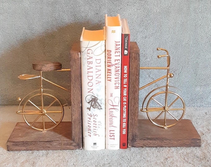 Bookends Bicycle Theme Sports Themed Bookends Metal Art Bookends Etsy