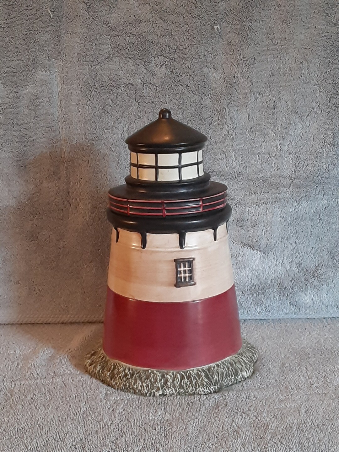 Cookie Jar Lighthouse Theme Treat Jar Storage Jar Biscuit Jar Sakura David Carter Brown Etsy