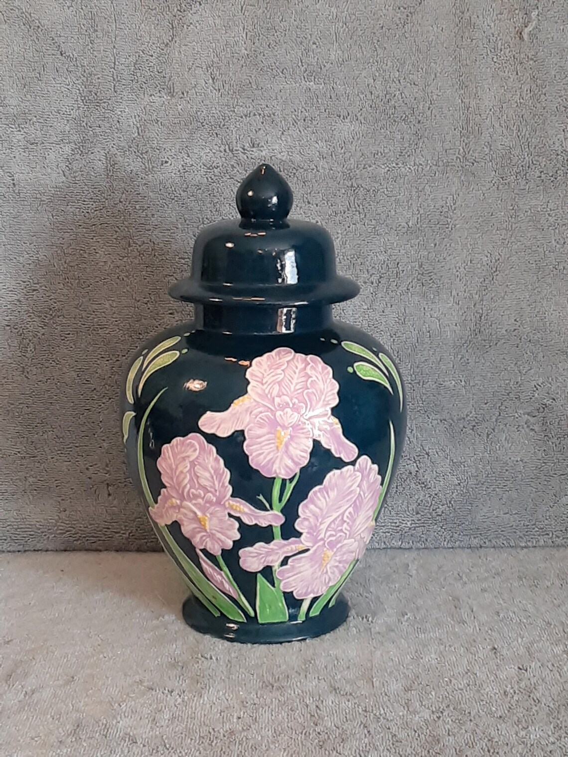 Asian Ginger Jar / Urn Ginger Jar Floral Theme Ginger Jar Etsy
