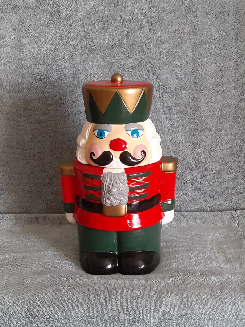 Cookie Jar Nutcracker Cookie Jar Christmas Cookie Jar Etsy
