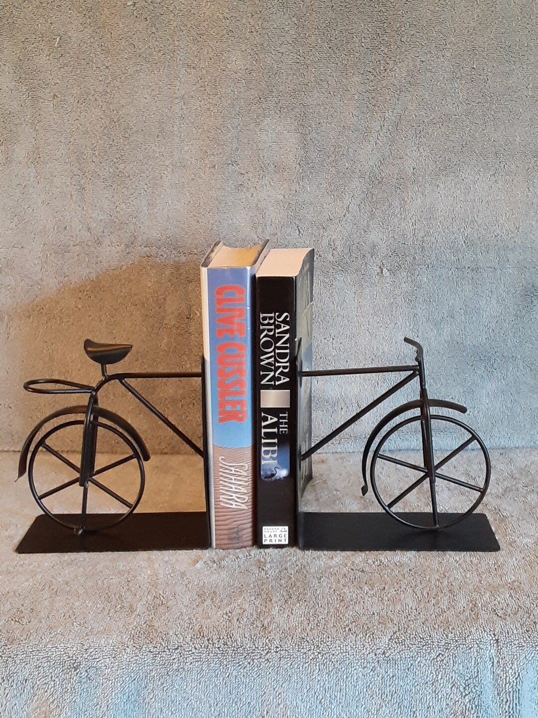 Bookends Bicycle Theme Sports Themed Bookends Metal Art Etsy