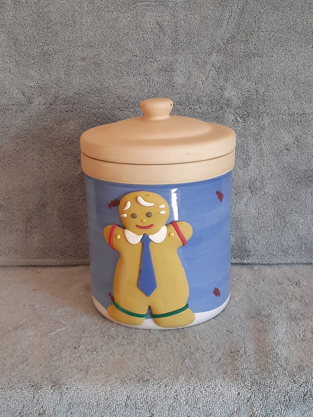 Cookie Jar Gingerbread Man Cookie Jar Storage Jar Biscuit Jar Studio Nova Treat Jar Etsy