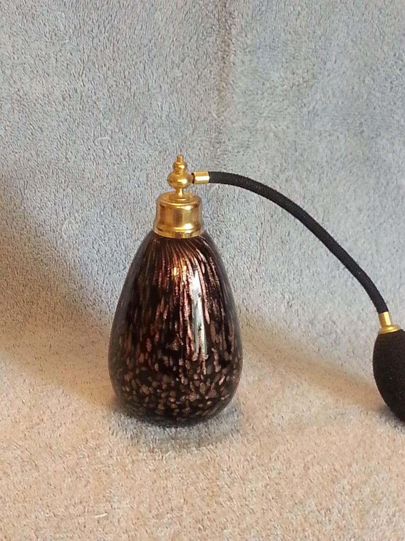 Perfume Bottle with Atomizer Art Glass Etsy
