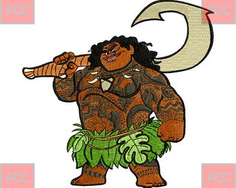 Maori Man Full Stitches Machine Embroidery Design in 4 sizes **INSTANT DOWNLOAD**