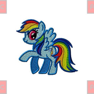 My Little Pony Full Stiches Machine EmbroideryDesign in 2 sizes **INSTANT DOWNLOAD**