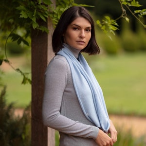 Luxury 100% Cashmere Double Wrap Long Snood - Etsy