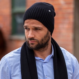 Bonnet en cachemire pour homme, bonnet en cachemire, bonnet en cachemire, cachemire pour homme, bonnet en cachemire léger, cachemire pour homme (taille unique)