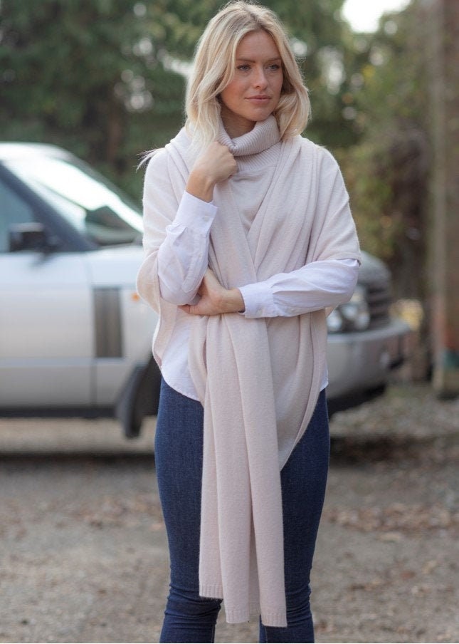 WillowLuxury Cashmere Scarf, Light Weight Pure Cashmere Wrap/ Scarf, Scarf ( One Size)