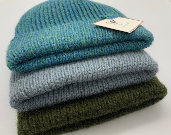 Unisex alpaca and cashmere hat, cashmere beanie, knitted beanie, ladies beanie, unisex alpaca beanie, mens hat, alpaca hat, cashmere hat