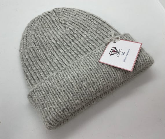 Handmade Alpaca Cashmere Men's Beanie: Hampshire England