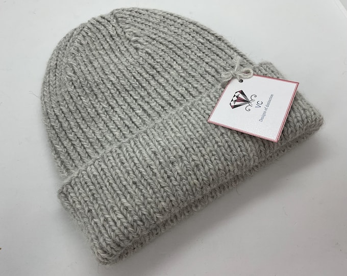 Handmade Alpaca Cashmere Men's Beanie: Hampshire England