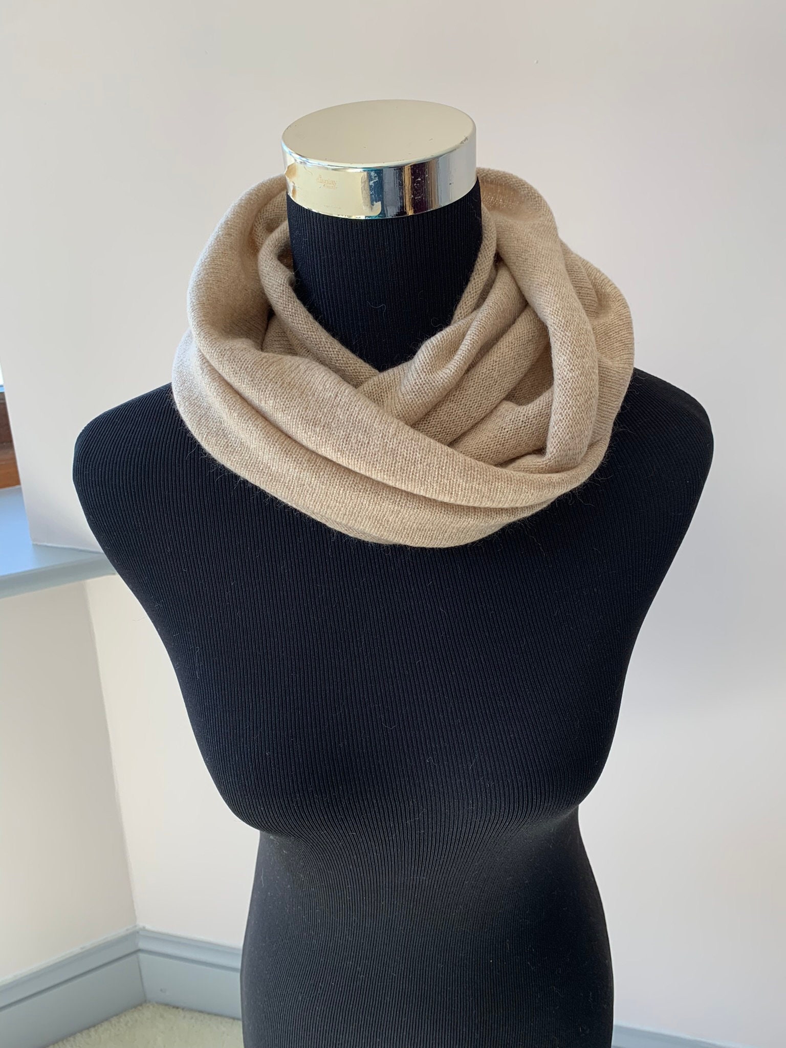 Pure cashmere snood, cashmere snood, cashmere neck warmer Pure cashmere snood, cashmere snood, cashmere neck warmer
