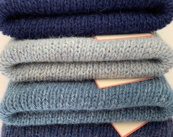 Men’s alpaca and cashmere hat, blue beanie hat, mens alpaca beanie, mens hat, alpaca hat, cashmere hat