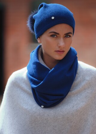 Basic Sense Sciarpa Tubolare Snood In Jersey Di Cotone - Unisex, Lunga 180 Cm, Morbida E Calda, Perfetta Per L'Inverno