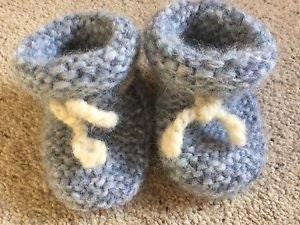 Merino wool store baby booties
